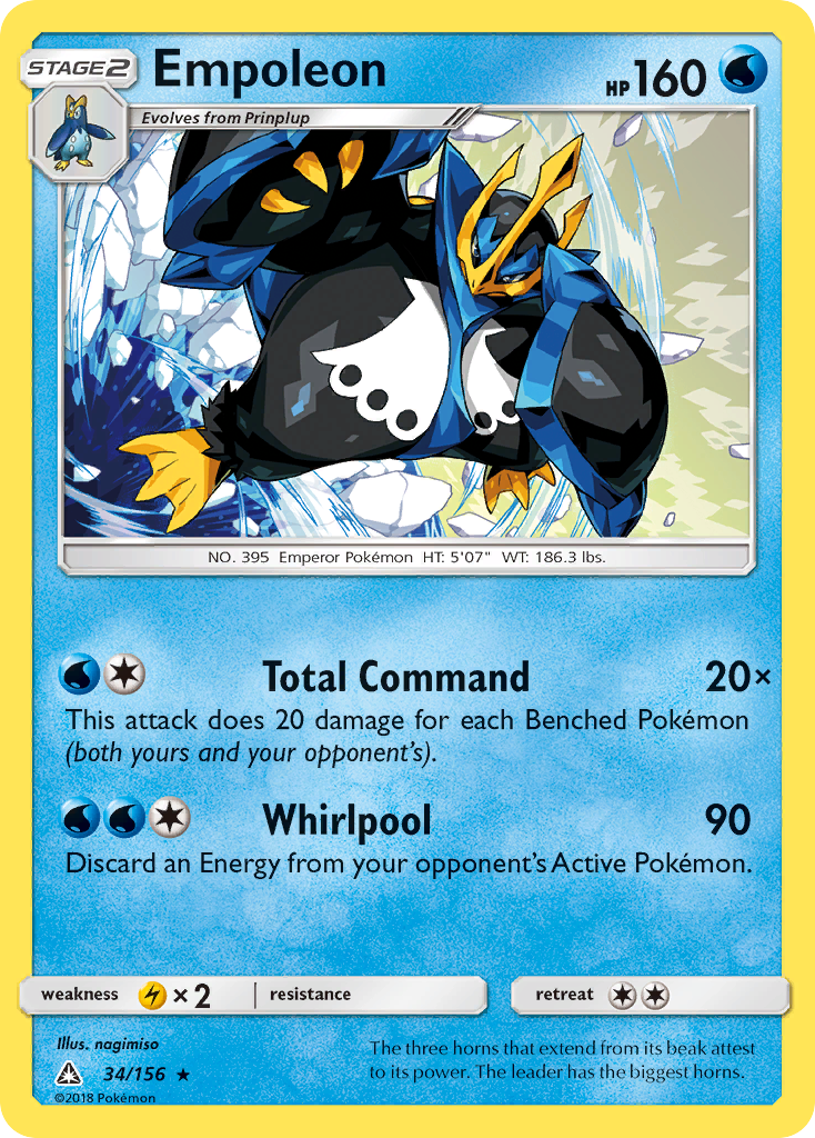 Empoleon — SM - Ultra Prism #34/156