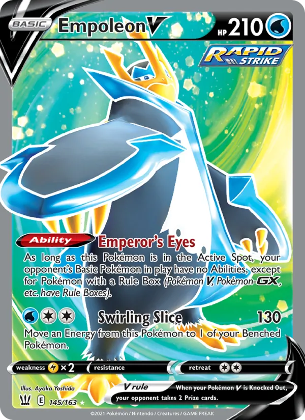 Empoleon V (Full Art) — SWSH05: Battle Styles #145/163