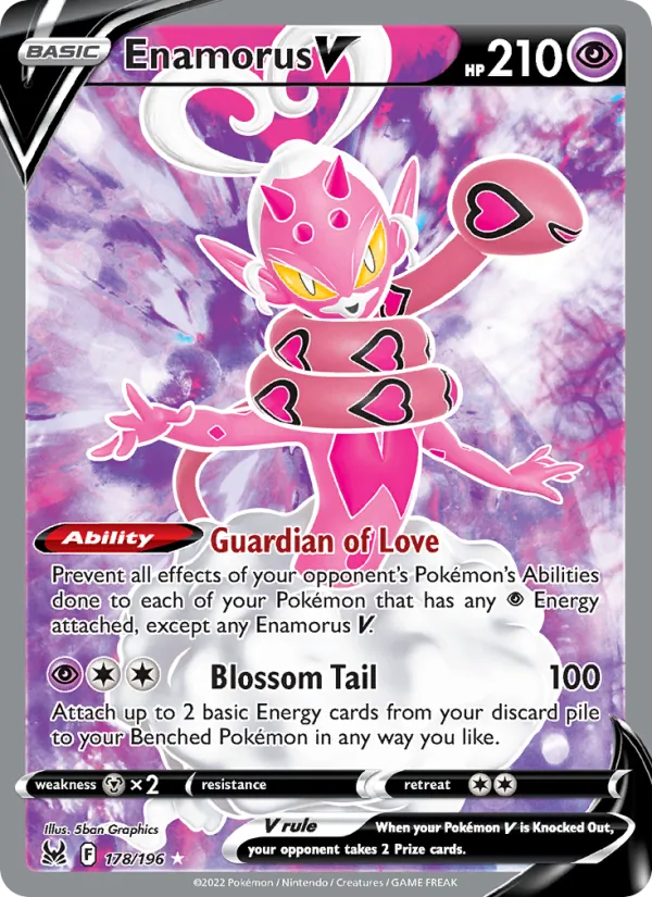 Enamorus V (Full Art) — SWSH11: Lost Origin #178/196