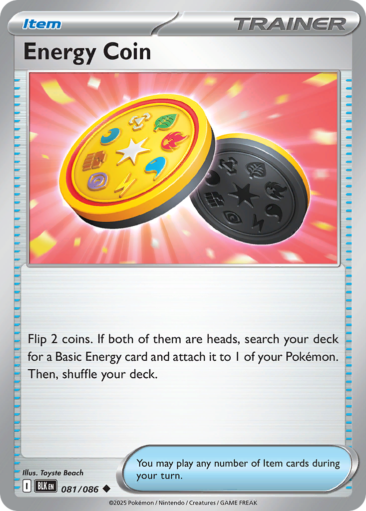 Energy Coin (Poke Ball Pattern)
