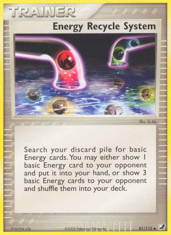 Energy Recycle System — Unseen Forces #81/115