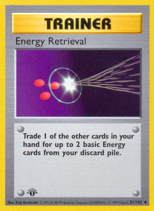 Energy Retrieval — Base Set (Shadowless) #081/102