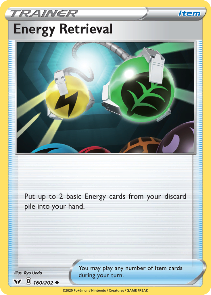 Energy Retrieval — SWSH01: Sword & Shield Base Set #160/202