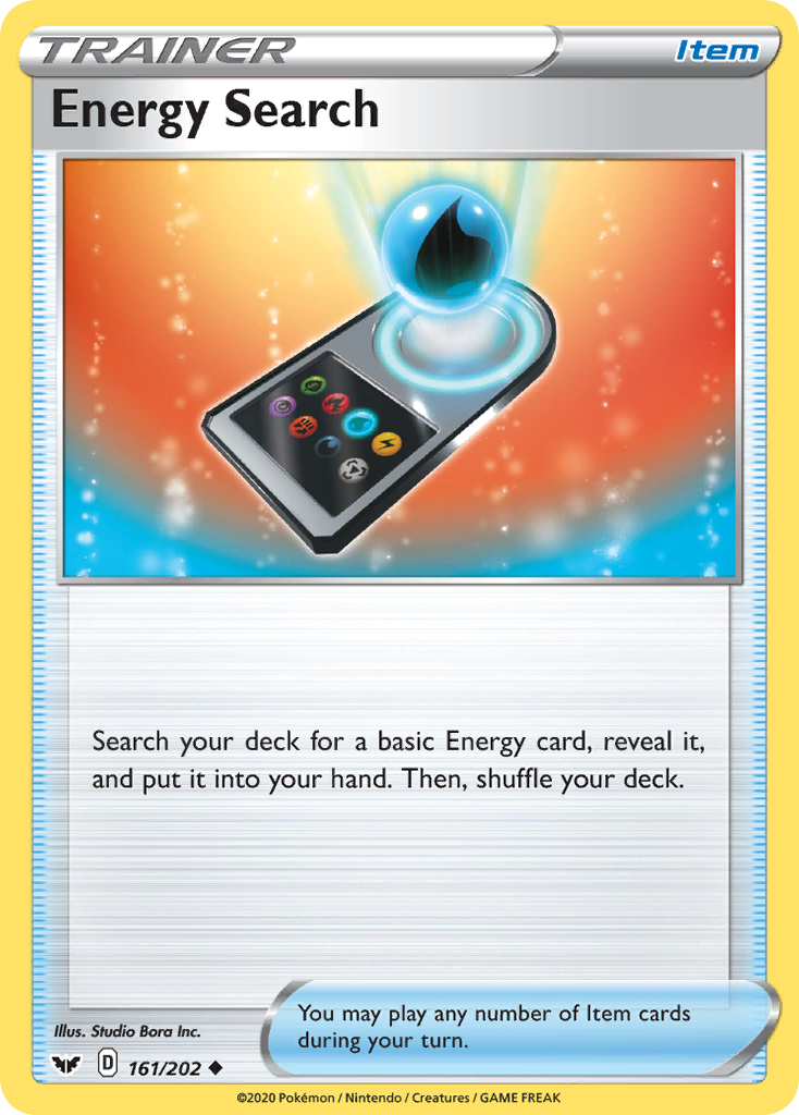 Energy Search — SWSH01: Sword & Shield Base Set #161/202