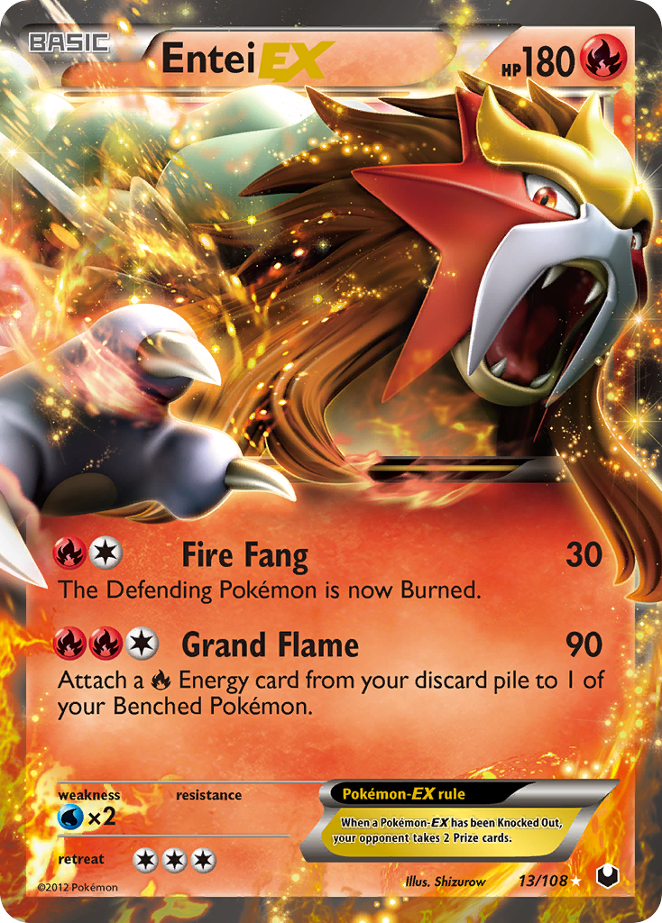 Entei EX — Dark Explorers #13/108