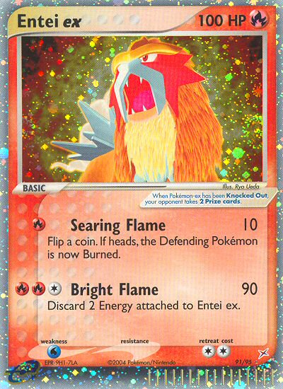 Entei ex — Team Magma vs Team Aqua #91/95