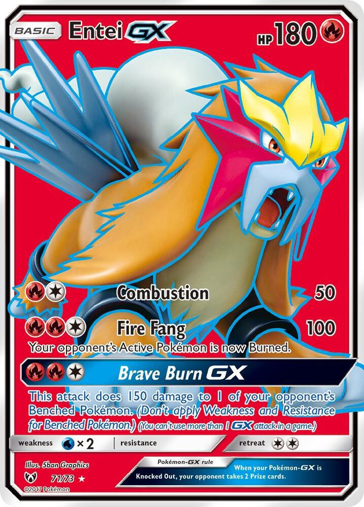 Entei GX (Full Art) — Shining Legends #71/73