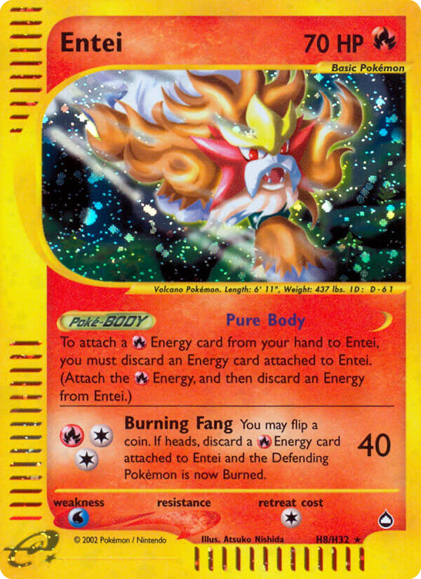Entei (H8) — Aquapolis #H08/H32