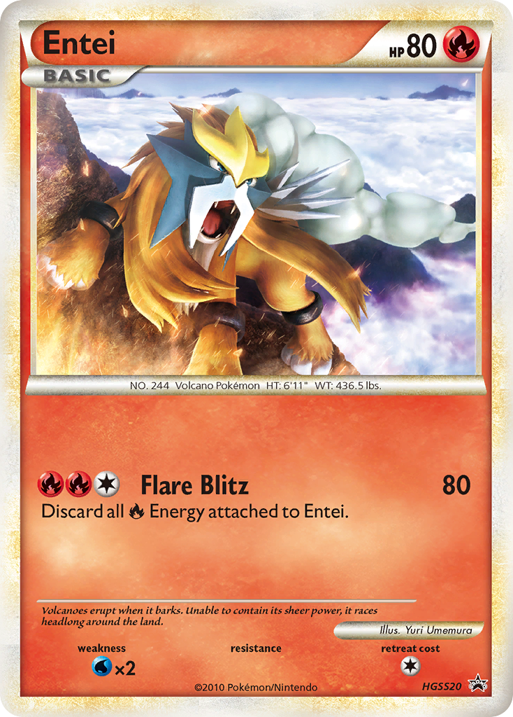 Entei — HGSS Promos #HGSS20