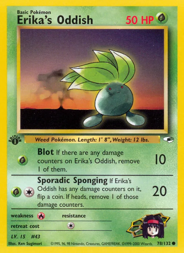 Erika's Oddish (78) — Gym Heroes #078/132