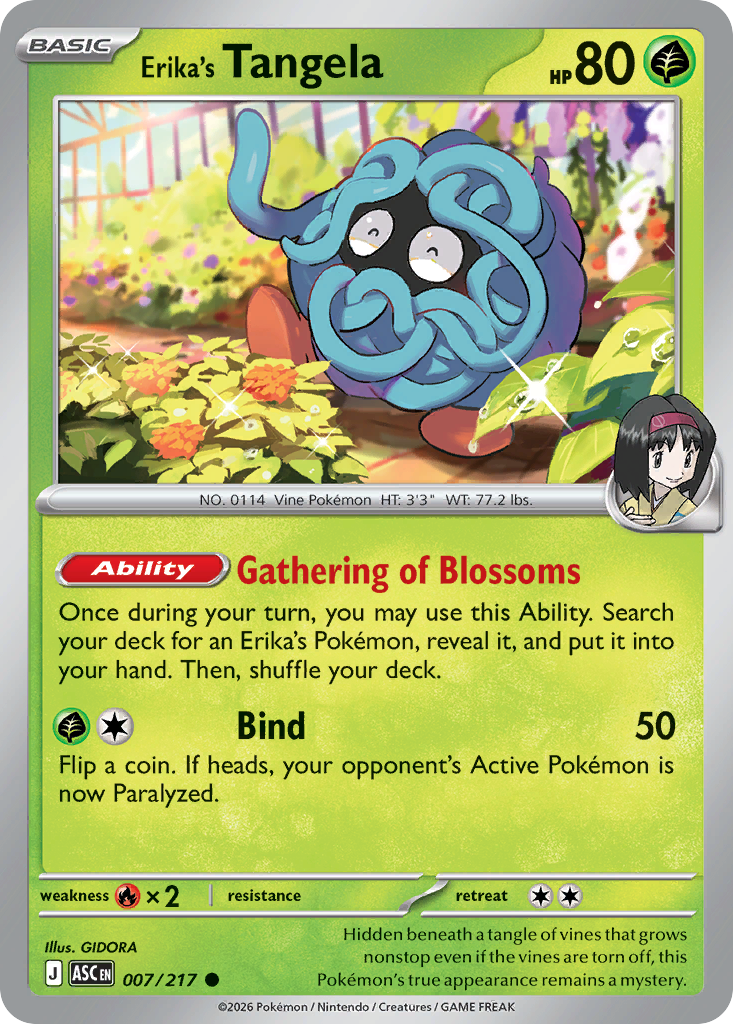 Erika's Tangela — ME: Ascended Heroes #007/217