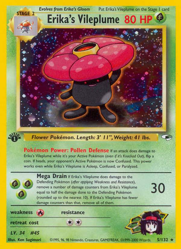 Erika's Vileplume — Gym Heroes #005/132