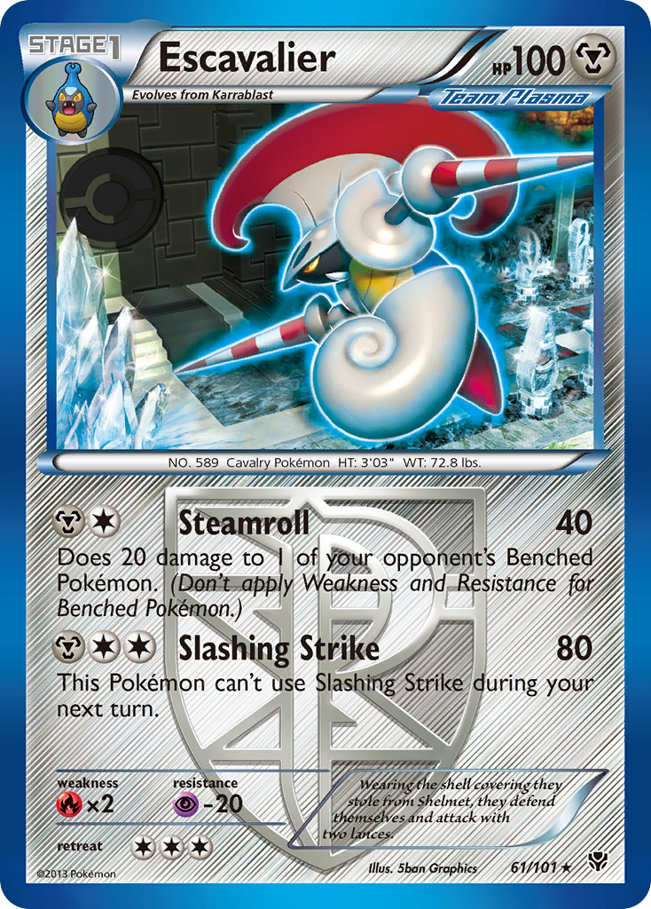 Escavalier (Team Plasma) — Plasma Blast #61/101