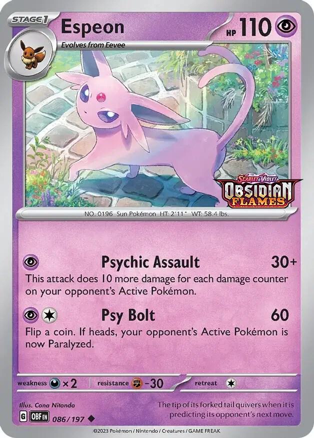 Espeon (Best Buy Exclusive) — Miscellaneous Cards & Products #086/197