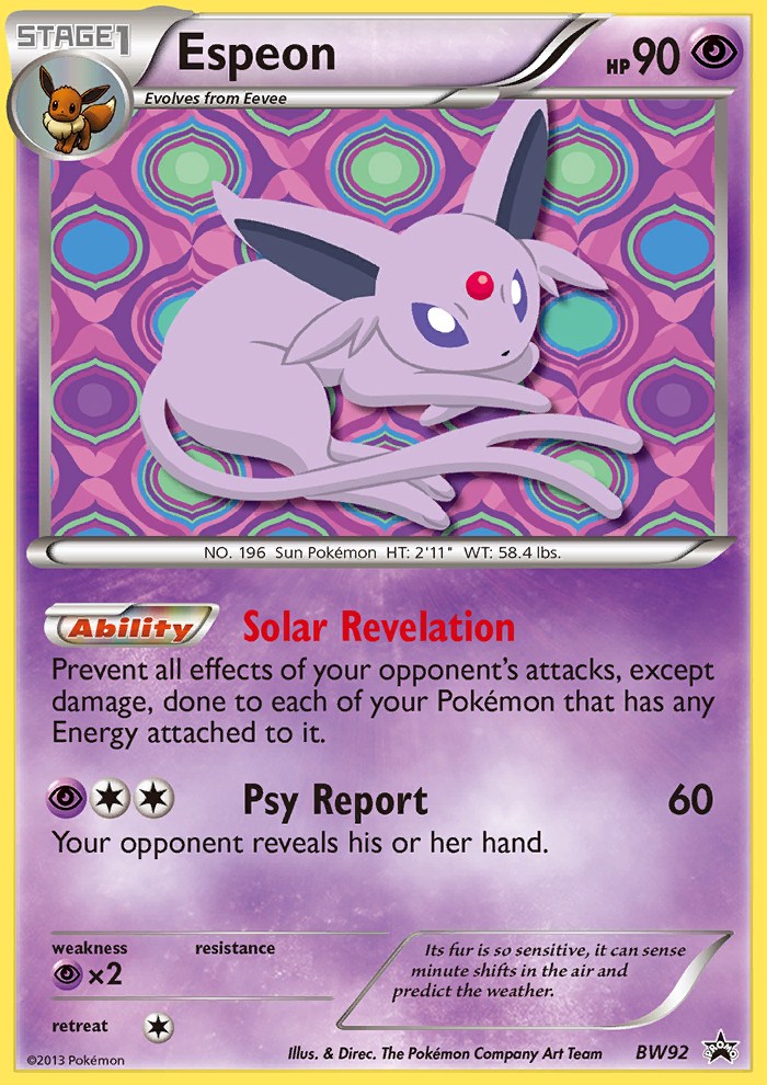 Espeon — Black and White Promos #BW92