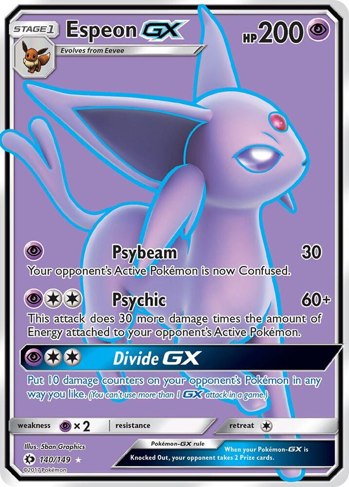Espeon GX (Full Art) — SM Base Set #140/149