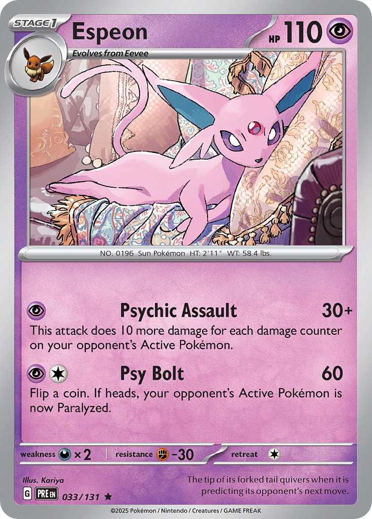 Espeon (Poke Ball Pattern) — SV: Prismatic Evolutions #033/131