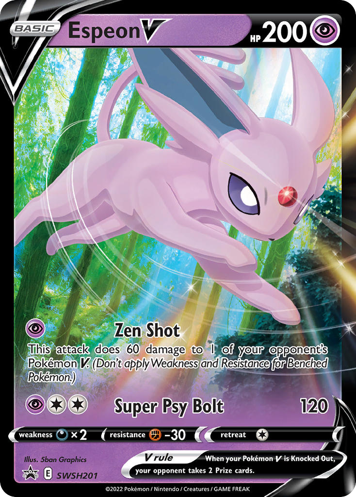 Espeon V — SWSH: Sword & Shield Promo Cards #SWSH201