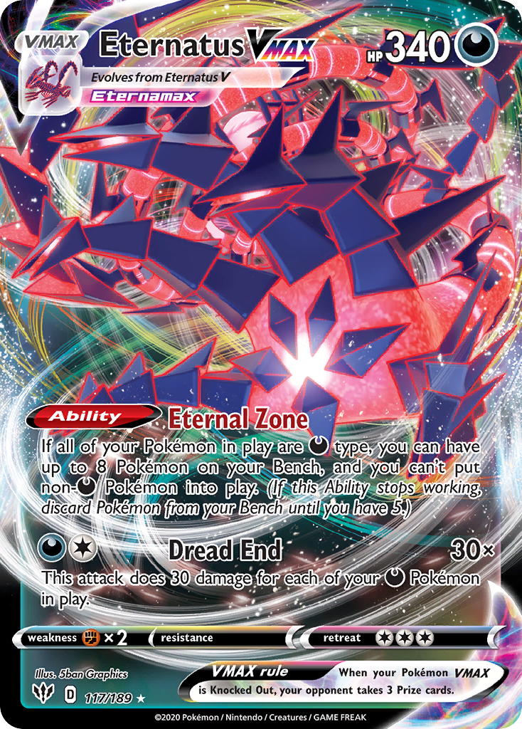 Eternatus VMAX — SWSH03: Darkness Ablaze #117/189