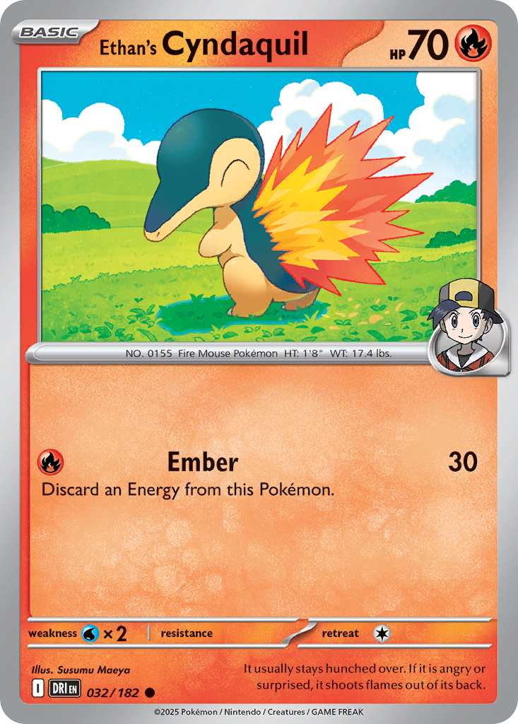 Ethan's Cyndaquil — SV10: Destined Rivals #032/182