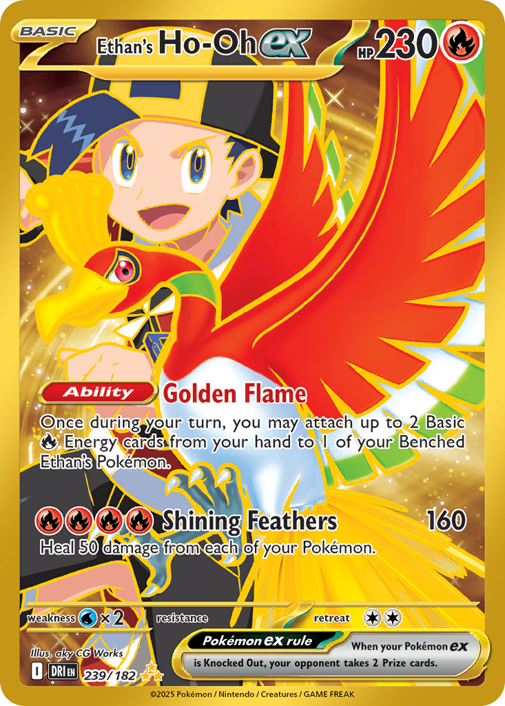 Ethan's Ho-Oh ex — SV10: Destined Rivals #239/182