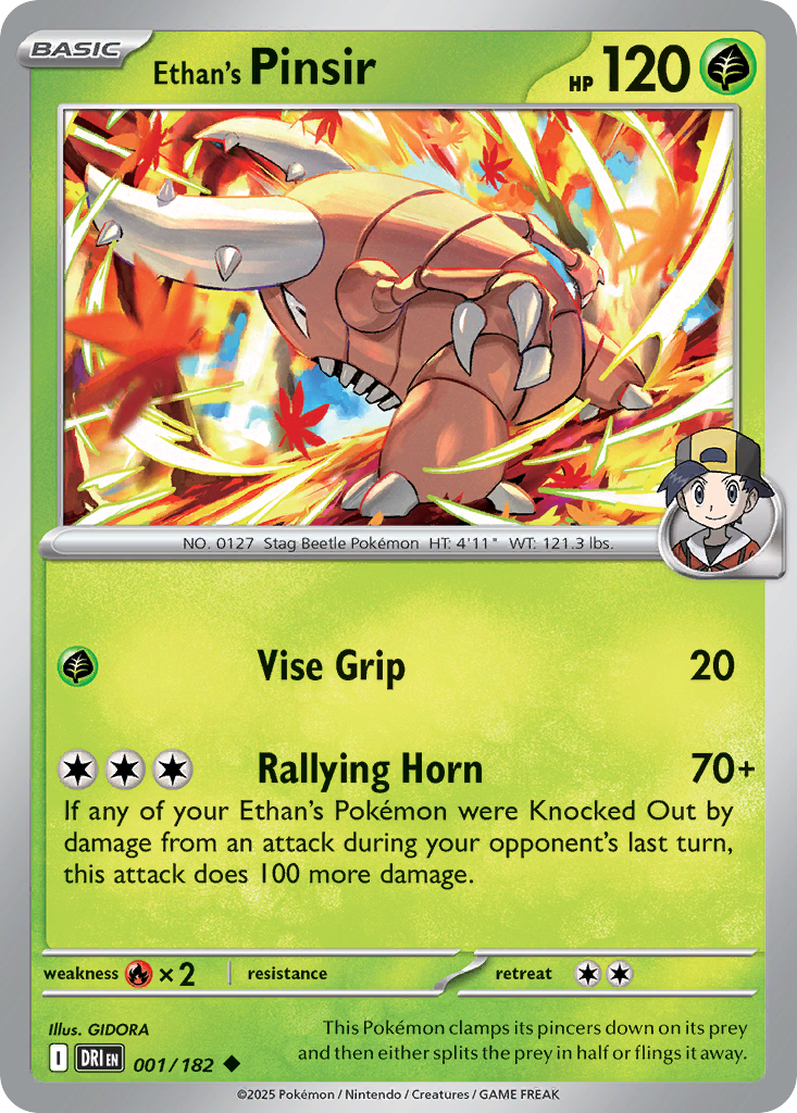 Ethan's Pinsir — SV10: Destined Rivals #001/182