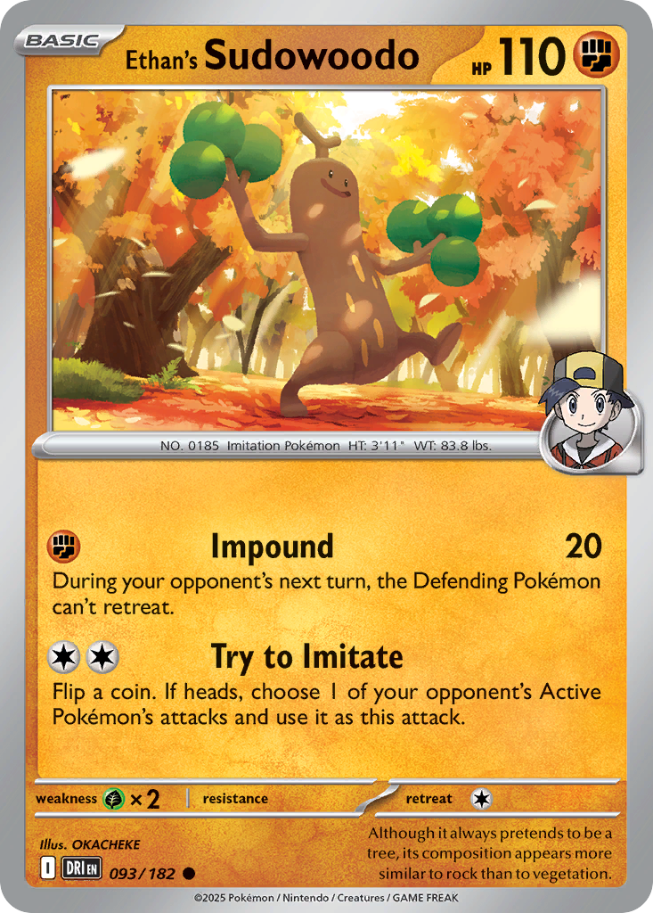 Ethan's Sudowoodo — SV10: Destined Rivals #093/182