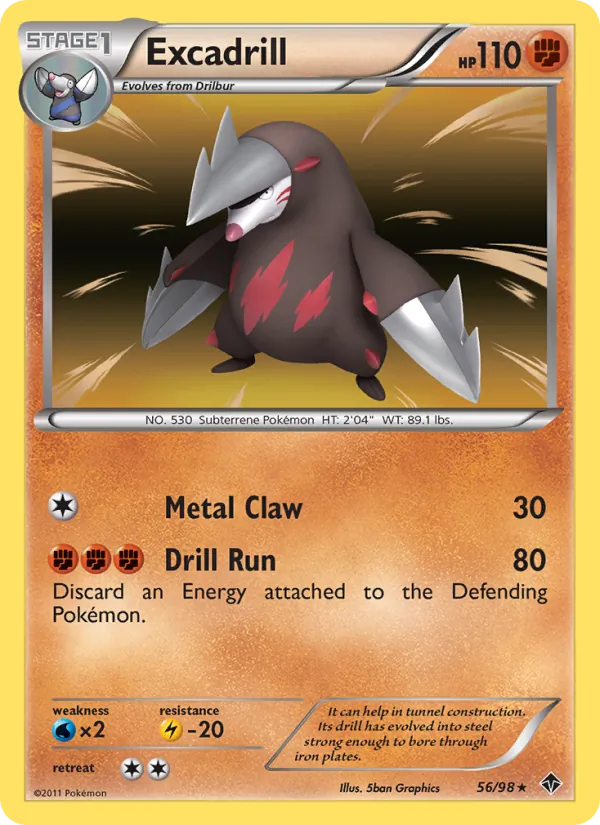 Excadrill (56) — Emerging Powers #56/98