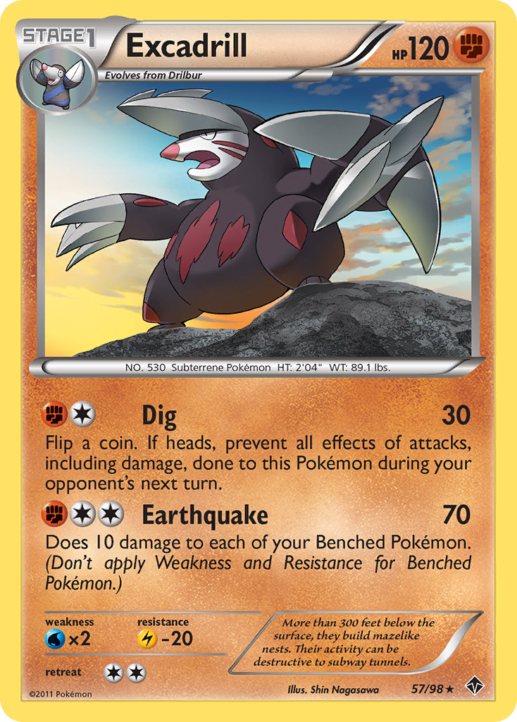 Excadrill (57) — Emerging Powers #57/98
