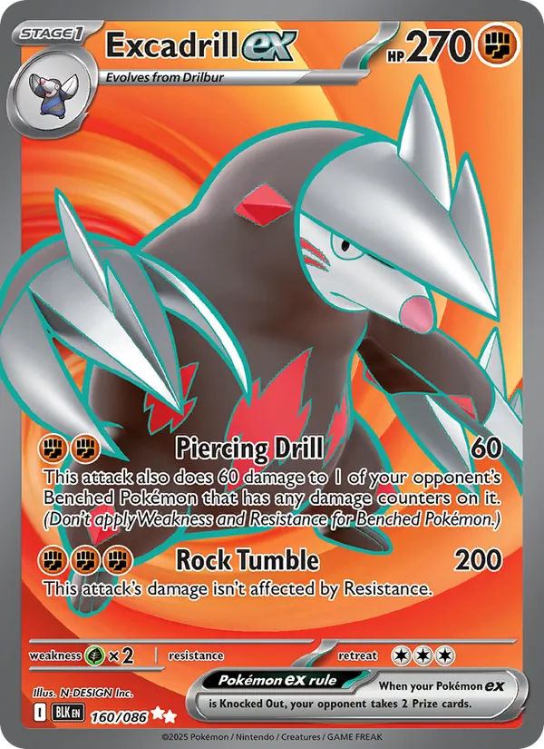 Excadrill ex — SV: Black Bolt #160/086