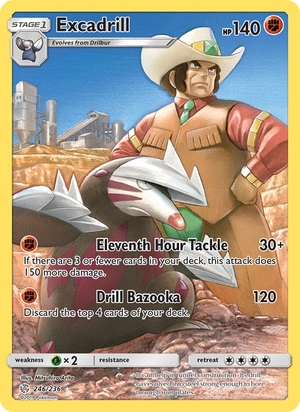 Excadrill (Secret) — SM - Cosmic Eclipse #246/236