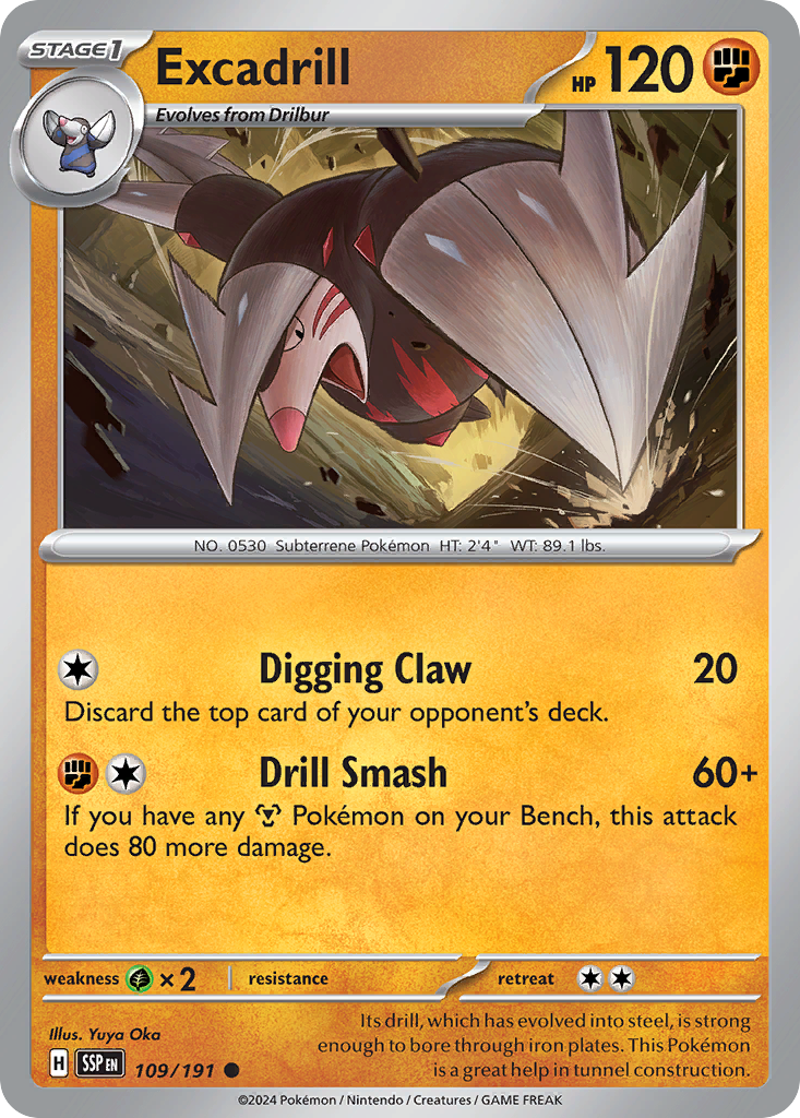 Excadrill — SV08: Surging Sparks #109/191