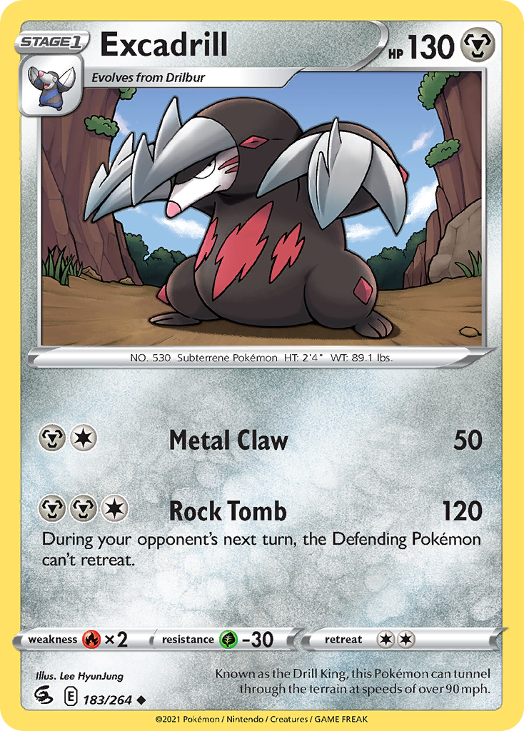 Excadrill — SWSH08: Fusion Strike #183/264