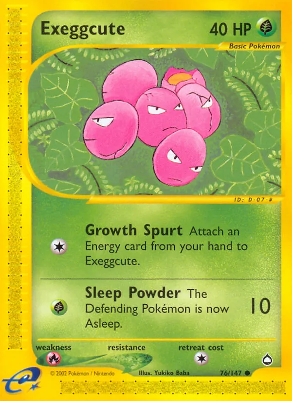 Exeggcute (76) — Aquapolis #076/147