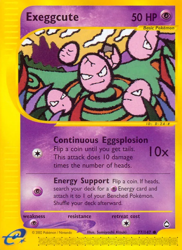 Exeggcute (77) — Aquapolis #077/147