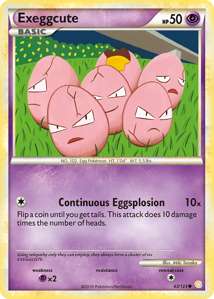 Exeggcute — HeartGold SoulSilver #63/123