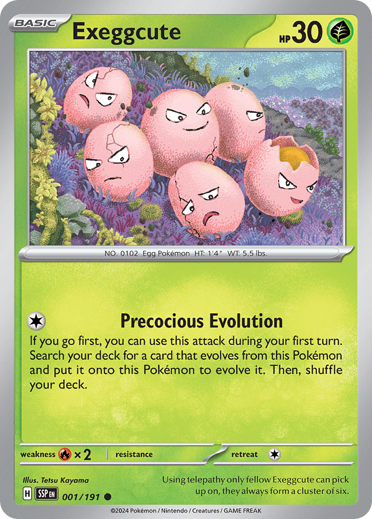 Exeggcute — SV08: Surging Sparks #001/191