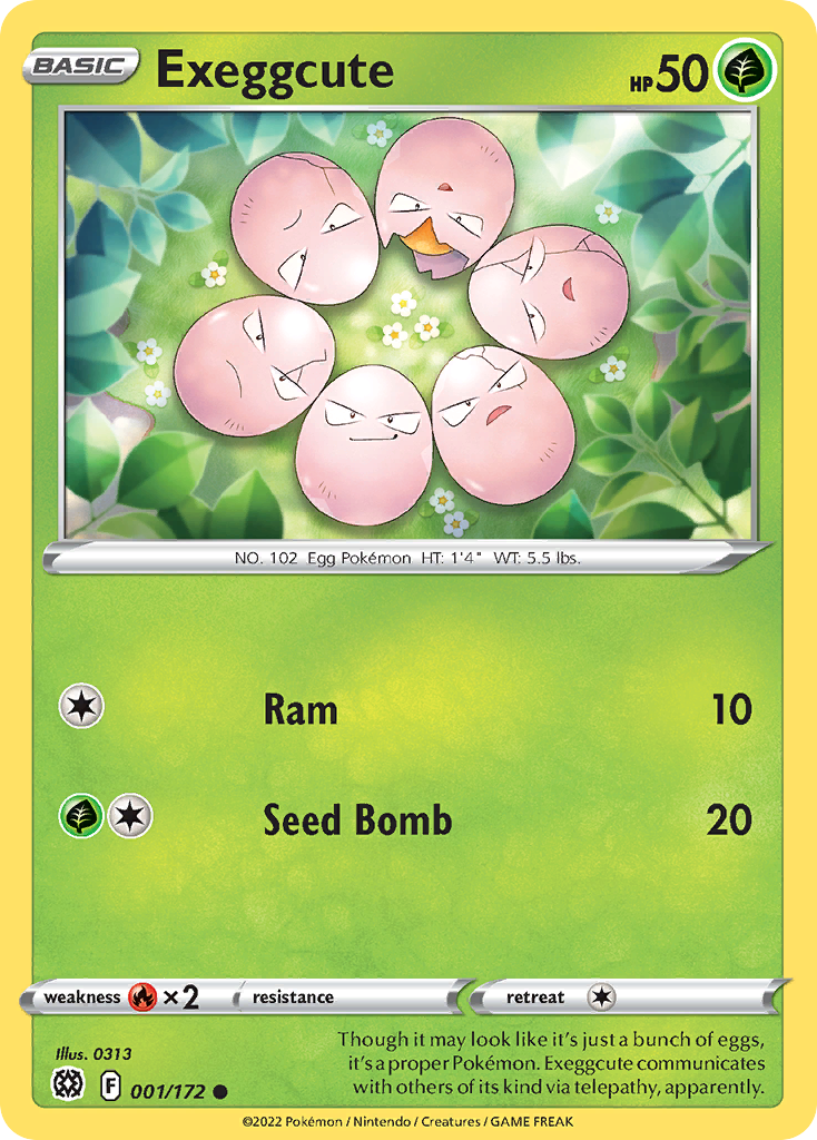 Exeggcute — SWSH09: Brilliant Stars #001/172
