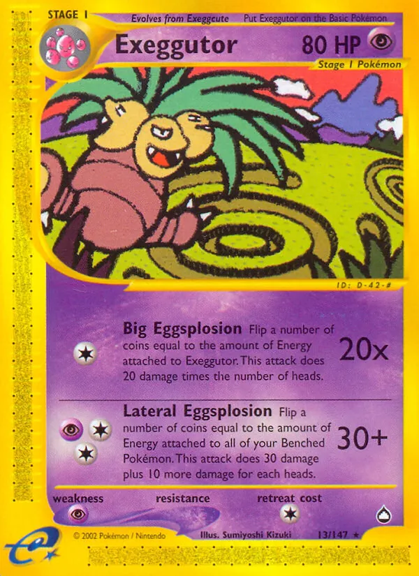 Exeggutor (13) — Aquapolis #013/147