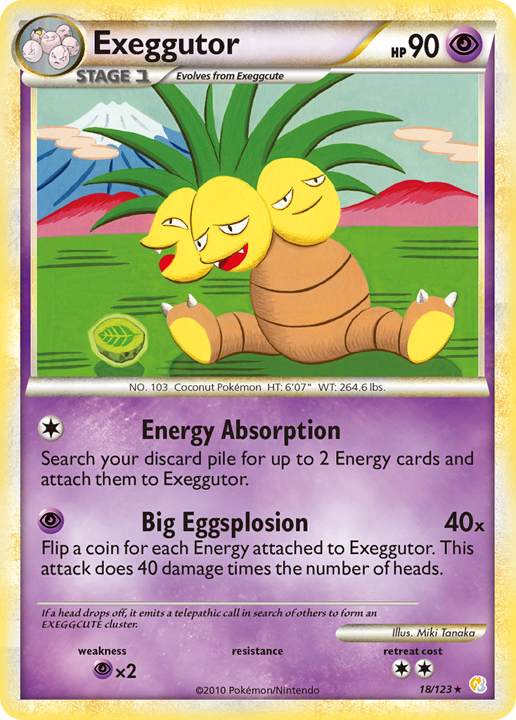Exeggutor — HeartGold SoulSilver #18/123