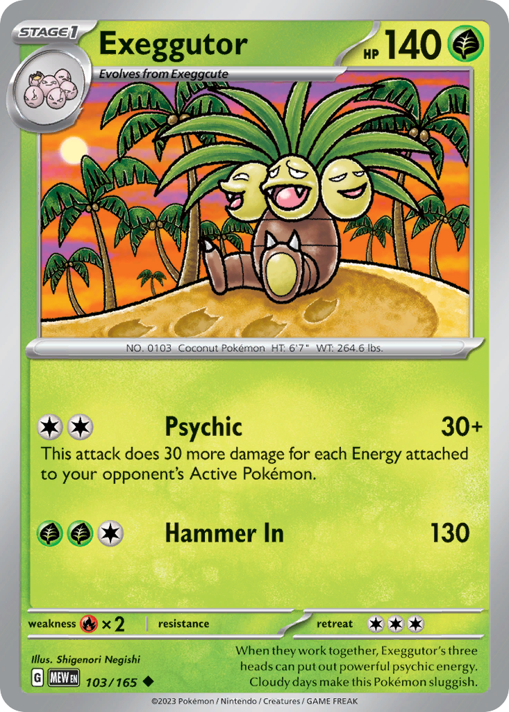 Exeggutor — SV: Scarlet & Violet 151 #103/165