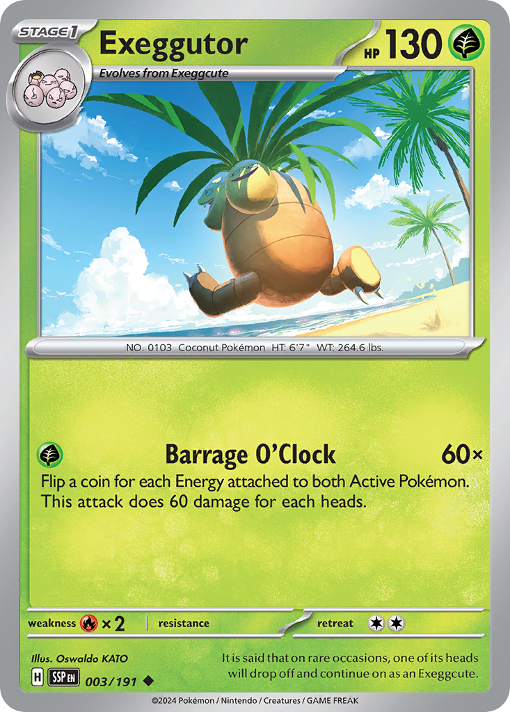 Exeggutor — SV08: Surging Sparks #003/191