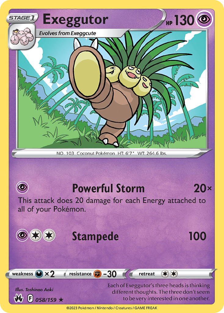 Exeggutor — SWSH: Crown Zenith #058/159