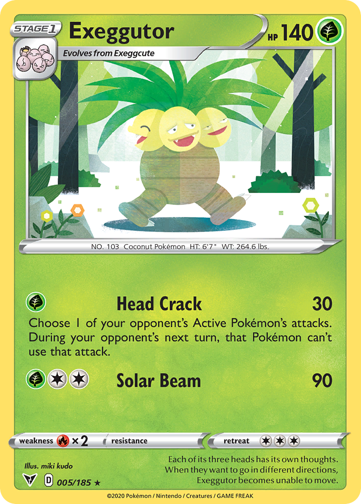 Exeggutor — SWSH04: Vivid Voltage #005/185