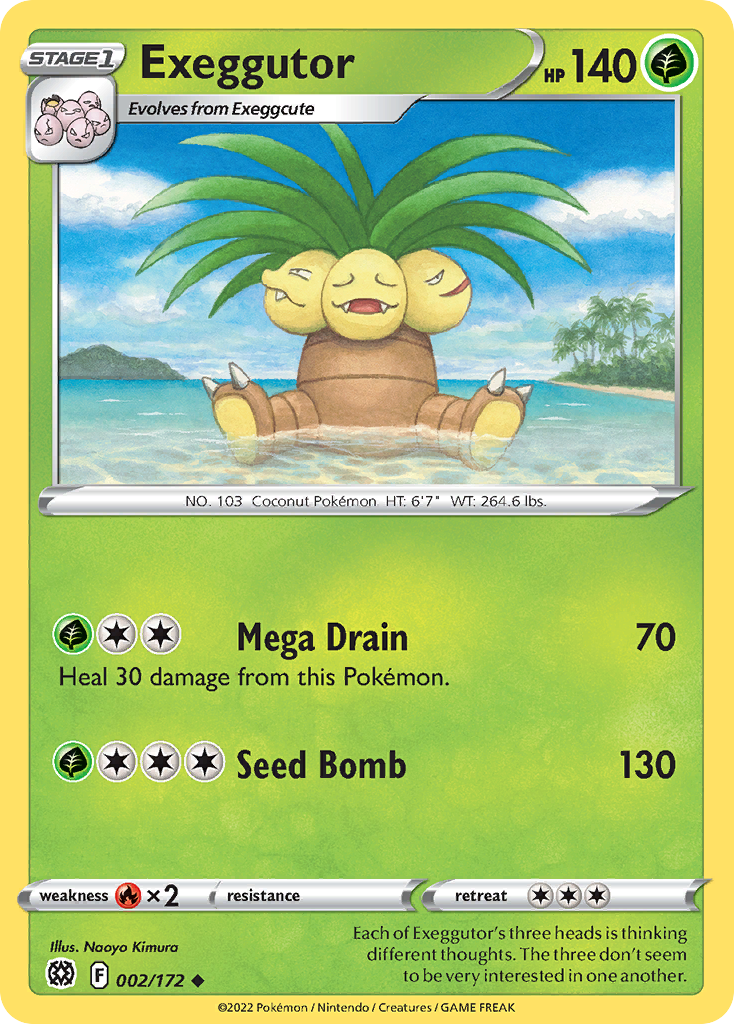 Exeggutor — SWSH09: Brilliant Stars #002/172