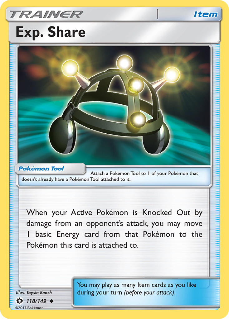Exp. Share — SM Base Set #118/149