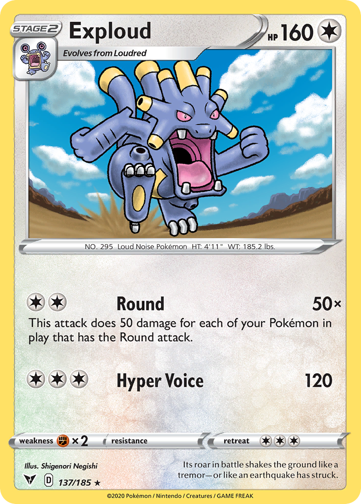 Exploud — SWSH04: Vivid Voltage #137/185