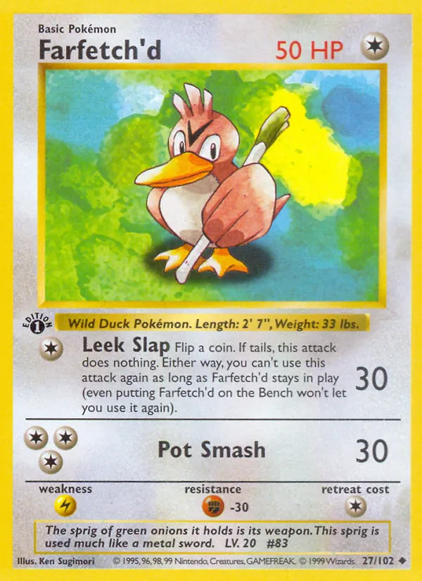 Farfetch'd — Base Set #027/102