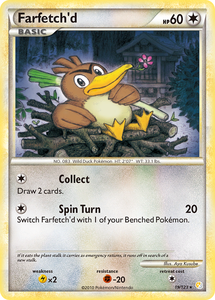 Farfetch'd — HeartGold SoulSilver #19/123