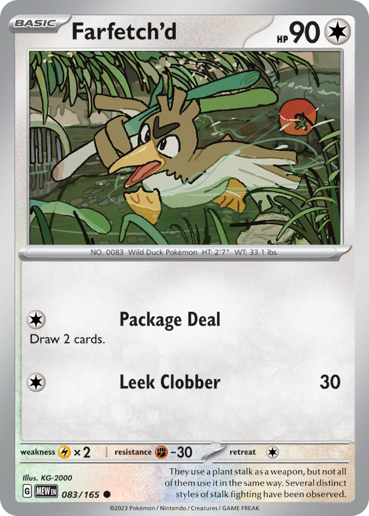 Farfetch'd — SV: Scarlet & Violet 151 #083/165
